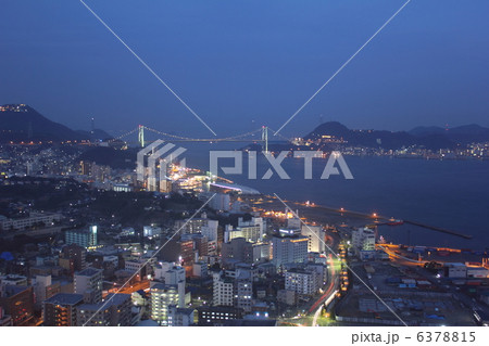 関門海峡の夜景(展望台から) 関門海峡の夜景(展望台から) 6378815