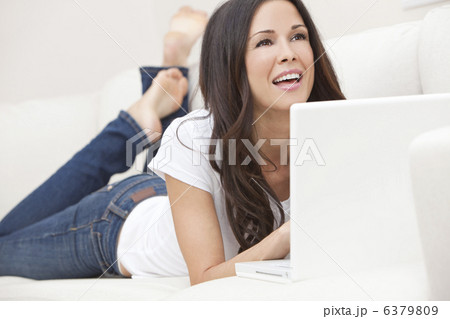 Happy Woman Using Laptop Computer 6379809