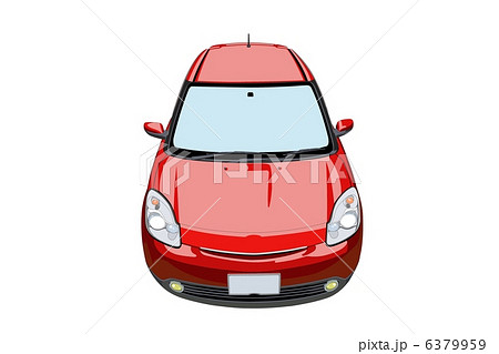 イラスト 車 自動車 コンパクトカー 4ドア 自家用車 6379959