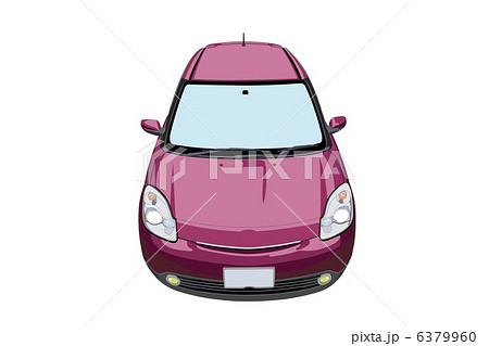 イラスト 車 自動車 コンパクトカー 4ドア 自家用車 6379960
