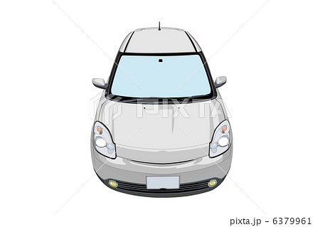イラスト 車 自動車 コンパクトカー 4ドア 自家用車 6379961