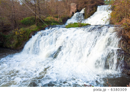 Waterfall on Autumn River 6380309