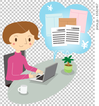 一括見積サービスを利用する女性 6382467