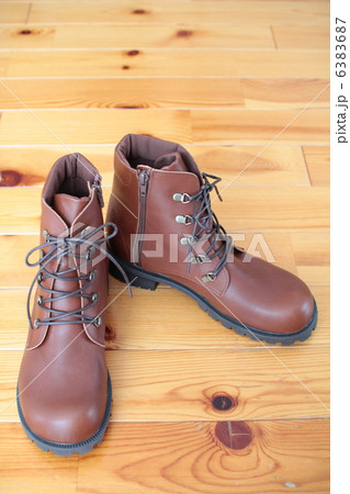 レースアップブーツ 革靴 ローヒール レースアップブーツ 革靴 ローヒール 6383687