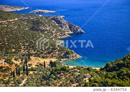 Small quiet bay on greek island 6384750