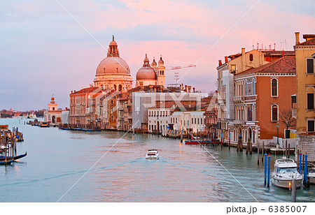Grand canal at sunset, Venice 6385007