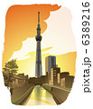 スカイツリーの夕景 6389216