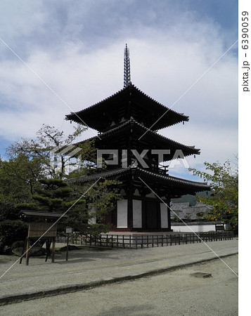 斑鳩　法輪寺　三重塔　 6390059