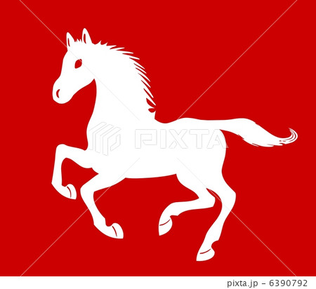 駆ける白馬 6390792
