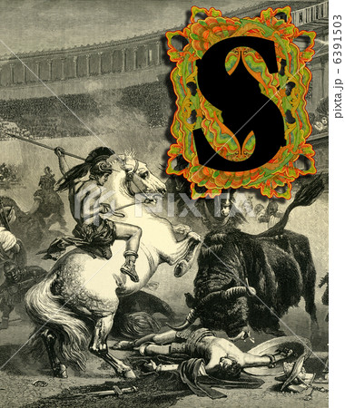 Luxurious Victorian initials letter S. Luxurious Victorian initials letter S. 6391503