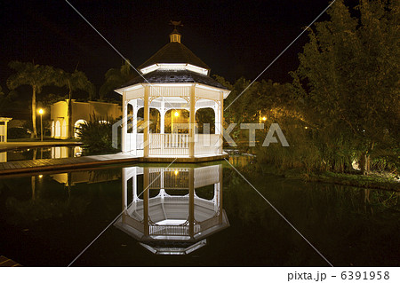 Luxurious Caribbean resort at night Luxurious Caribbean resort at night 6391958