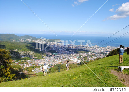夏の小樽天狗山第1展望台から眺める風景 夏の小樽天狗山第1展望台から眺める風景 6392336