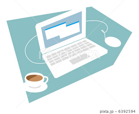パソコンとコーヒー パソコンとコーヒー 6392594