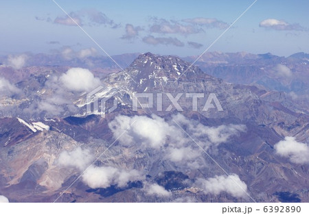 南米大陸最高峰アンデス山脈のアコンカグア６９１６ｍの写真素材 639