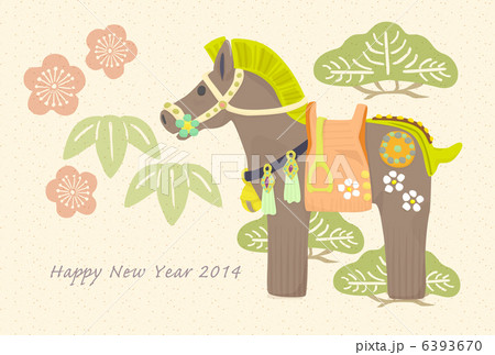 埴輪の馬の年賀状 1頭 埴輪の馬の年賀状 1頭 6393670