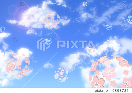青空に桜玉 青空に桜玉 6393782