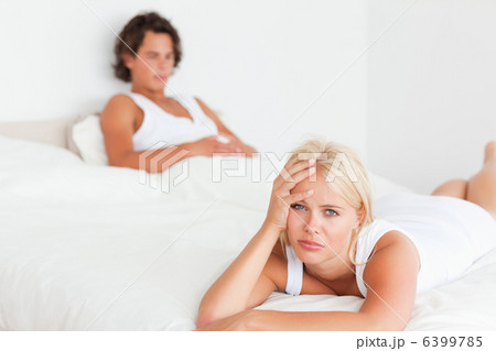Upset couple after having an argument 6399785