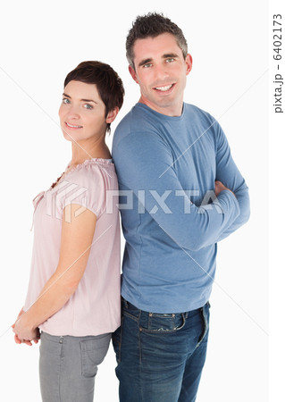 Portrait of a back to back couple 6402173