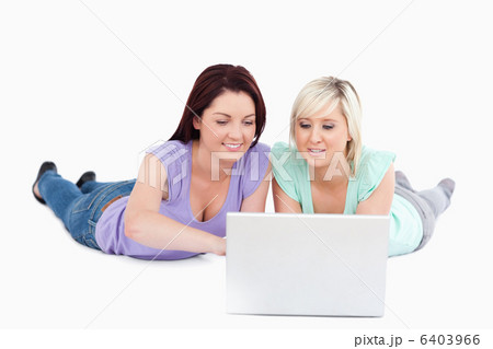 Charming women with a laptop 6403966