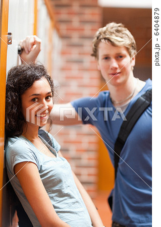 Portrait of a cute couple flirting Portrait of a cute couple flirting 6404879