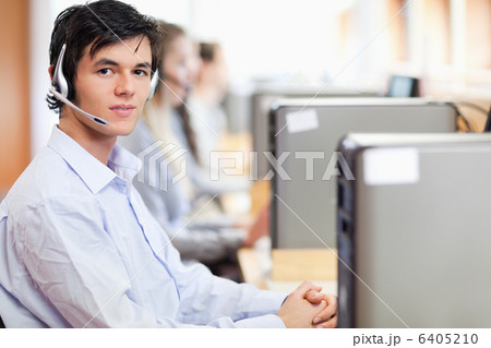 Operators using a computer Operators using a computer 6405210