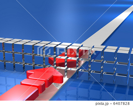 膠着状態を描いた3Dレンダリング画像 6407828