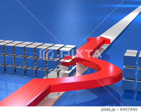 迂回を描いた3Dレンダリング画像 6407840