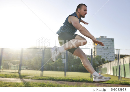 young athlete running young athlete running 6408943