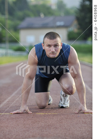 young athlete on start 6408968