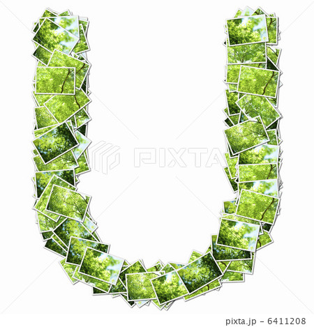 新緑の写真でアルファベットの大文字 新緑の写真でアルファベットの大文字 6411208