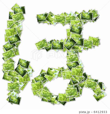 森の写真でひらがなの文字 6412933