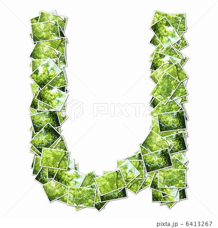 新緑の写真でアルファベットの小文字 新緑の写真でアルファベットの小文字 6413267