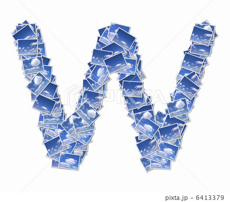 雲の写真でアルファベットの小文字 雲の写真でアルファベットの小文字 6413379