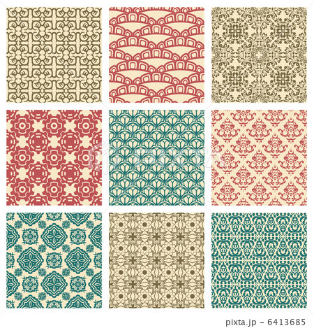set of seamless patterns set of seamless patterns 6413685