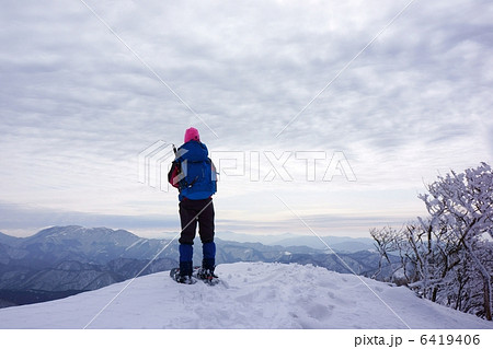 スノーシュー登山 6419406