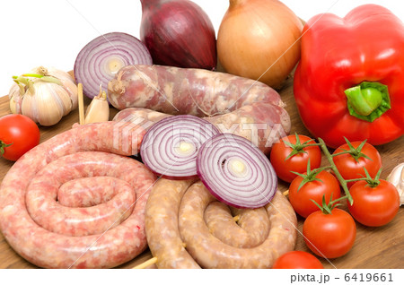 meats and fresh vegetables 6419661