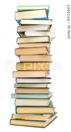 big pile of books on a white background big pile of books on a white background 6419663