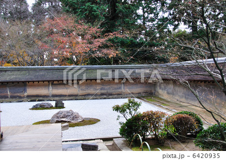 冬枯れの石庭 龍安寺 6420935