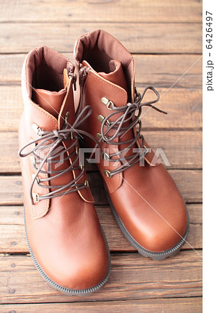 レースアップブーツ 革靴 ローヒール レースアップブーツ 革靴 ローヒール 6426497