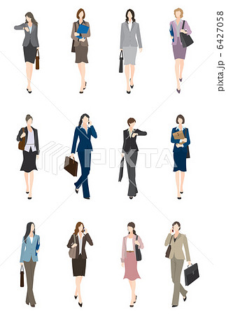 Walking Business Woman Stock Illustration