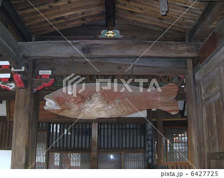 崇福寺　媽祖堂門・魚板 6427725