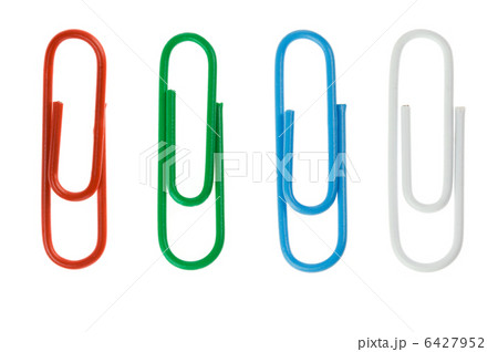 paper clip collage isolated on white 6427952