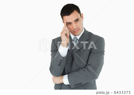 Businessman lost in thoughts 6433373
