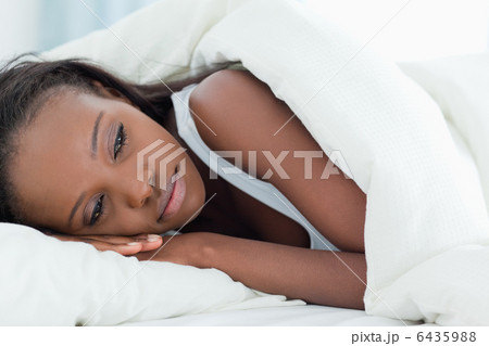 Sad woman waking up Sad woman waking up 6435988
