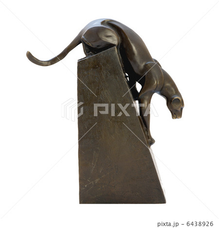 Bronze antique figurine of the panther. Bronze antique figurine of the panther. 6438926