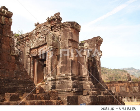 世界遺産　ラオス　ワット・プー　南宮殿 6439286