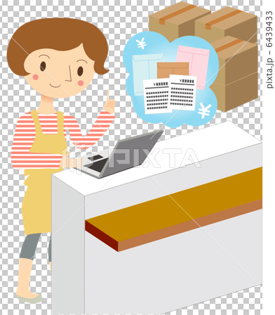 使用移動批量報價服務的女性 6439433