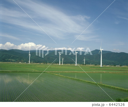 風力発電　風車 6442526