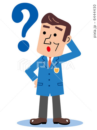 ？と！　疑問に思う男性 6444430
