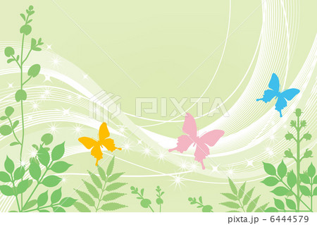 蝶と春の植物 6444579